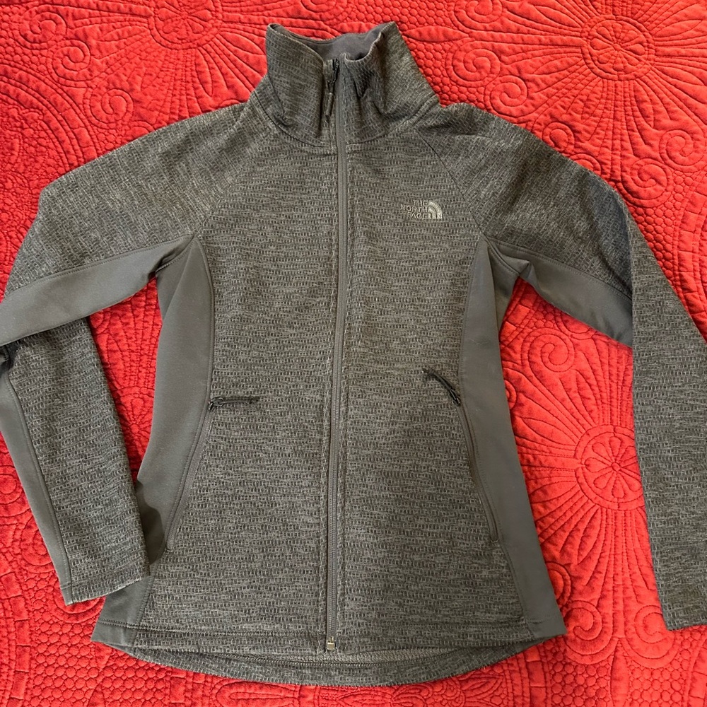 The North Face Heathered Gray Full-Zip Jacket